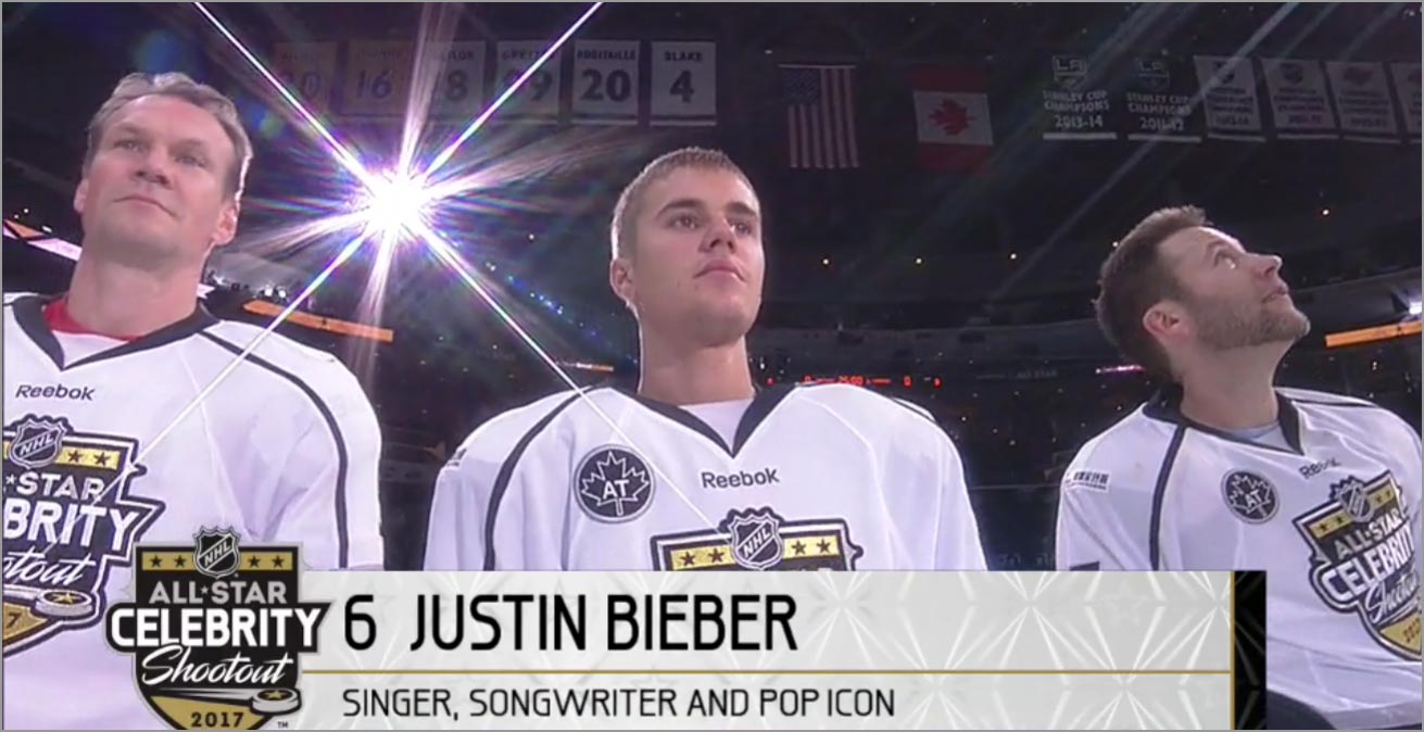Wayne Gretzky acted like a Justin Bieber fanboy for a night
