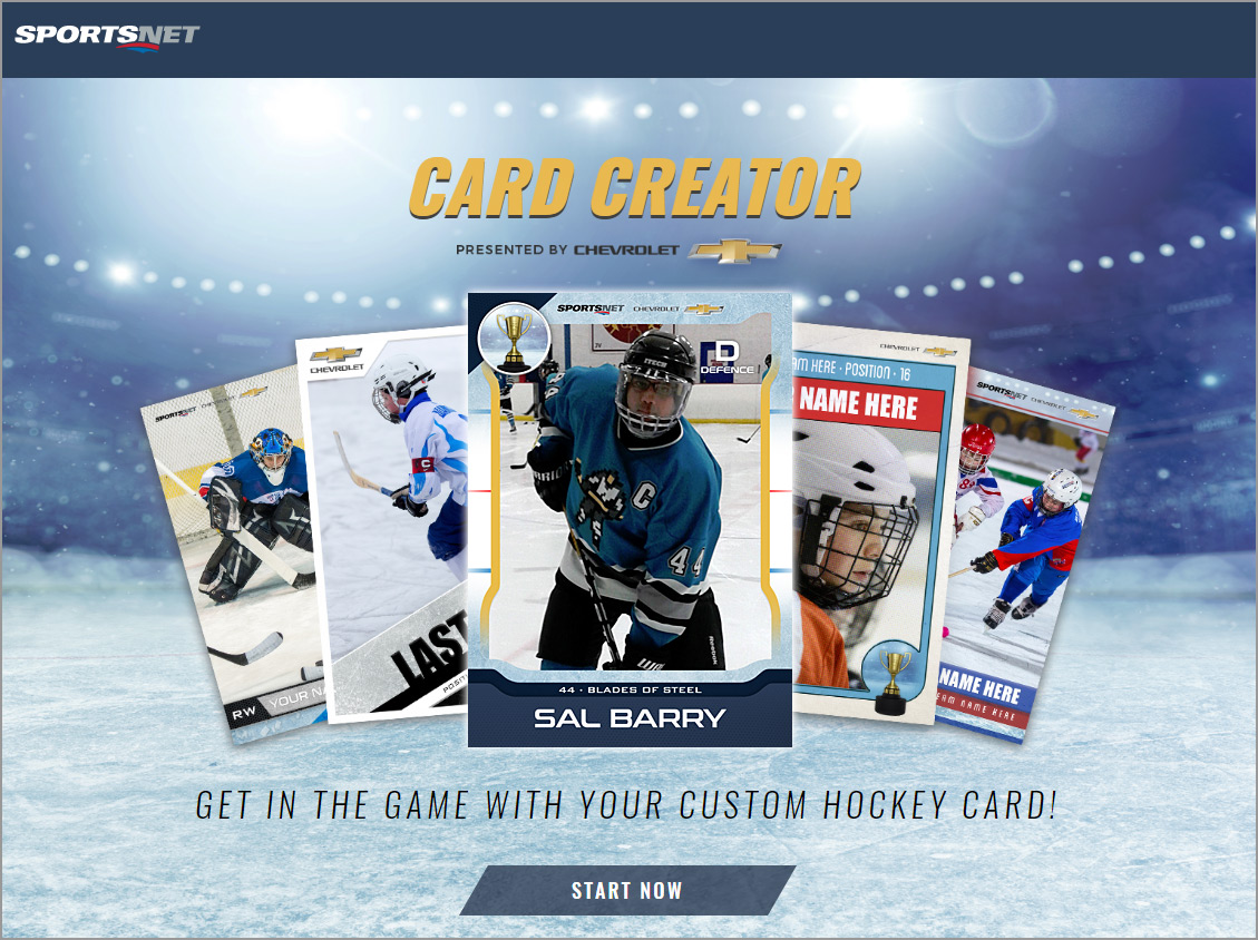 Make a Custom Hockey Card in Seconds - Puck Junk Intended For Free Sports Card Template